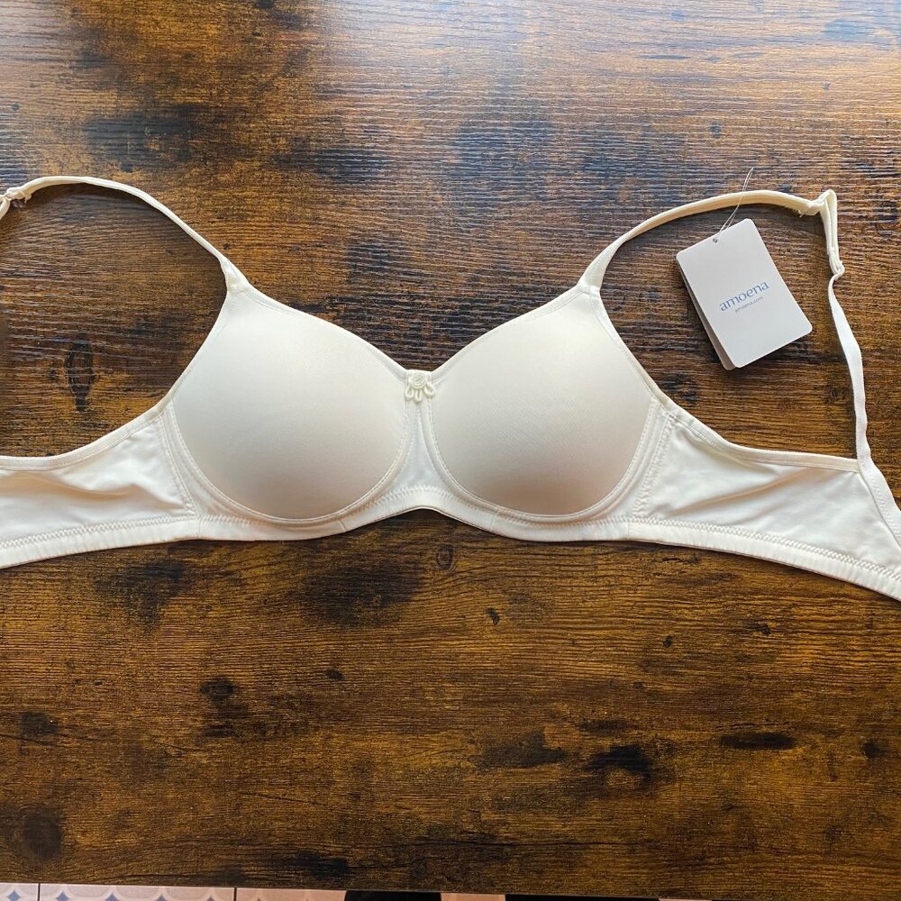 Amoena Mara Mastectomy Bra Wireless Padded 36 AA NWT